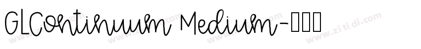 GLContinuum Medium字体转换